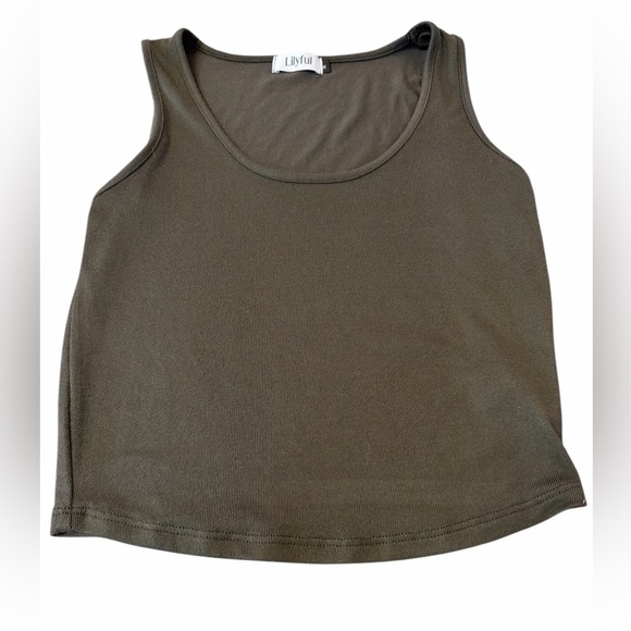 Lilyful Tops - Lily full Dark Gray Tank top Womens Small